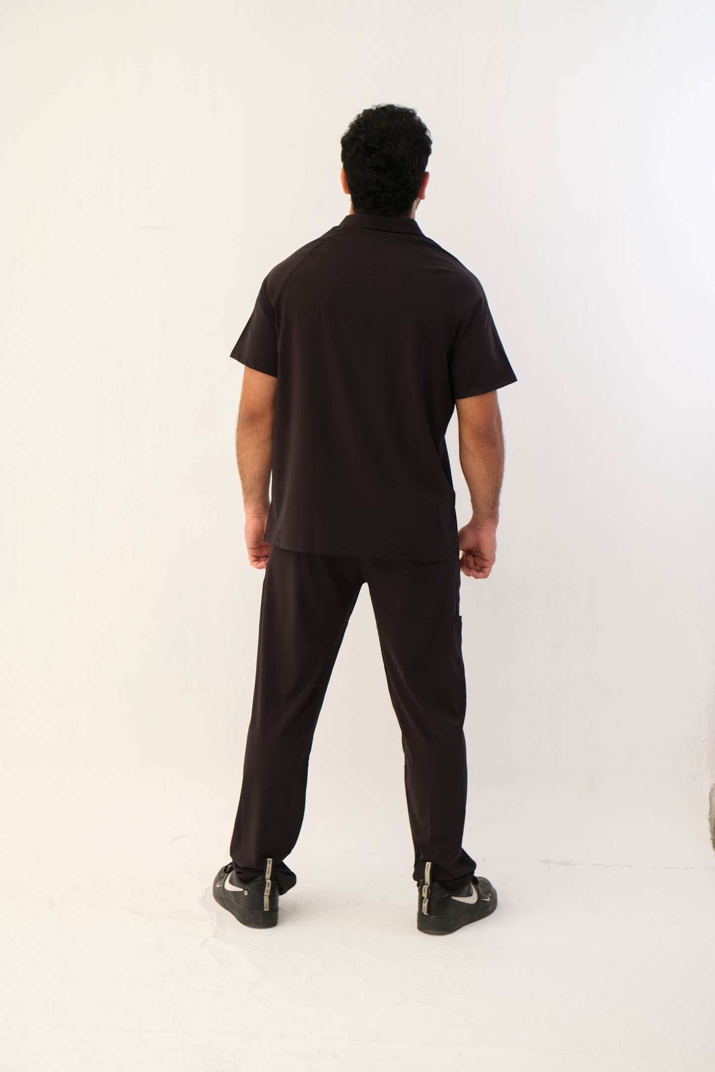 Quarter Zipper Polo Set